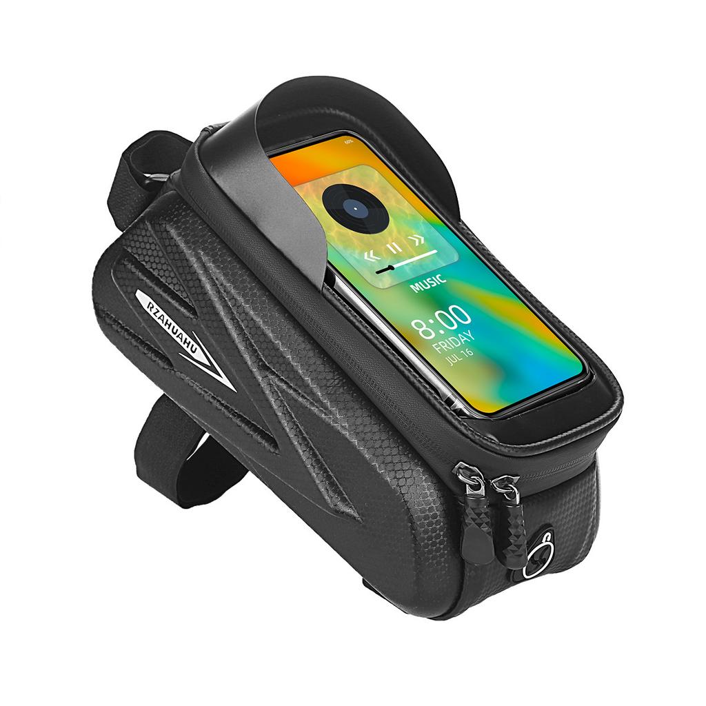 Rainproof Bicycle Bags Touch Screen Waterproof Mountain Road Bike Top Tube Eva Hard Shell Phone Holder Cycling
