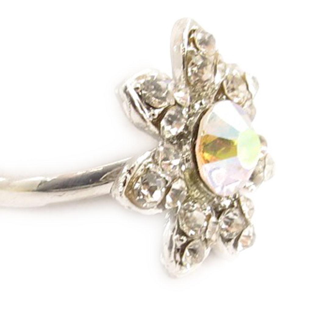 Les Trésors De Lily [C4029] - Кольцо с белым кристаллом «Флора»