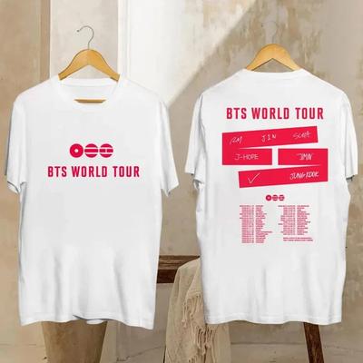 Футболка BTS Мировой тур 2026 Футболка с концерта BTS 2026 Футболка Bangtan Возвращение 2026 Унисекс Футболка