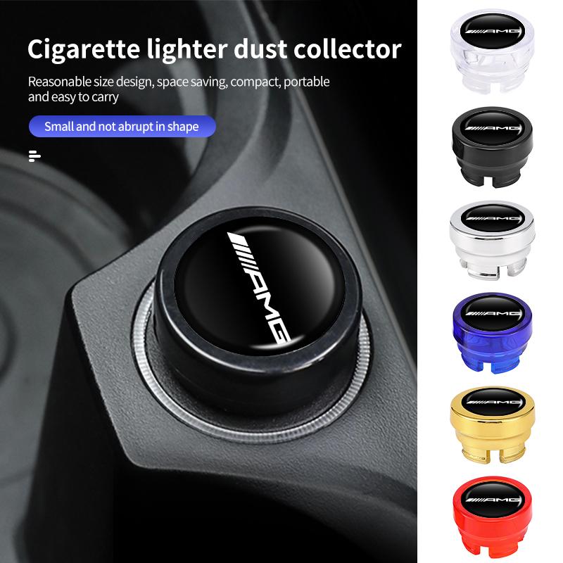 BLZ3 Car Cigarette Lighter Cover Dust Proof Cap Decoration Plug For Mercedes Benz AMG W204 W205 W203 W211 W201 W210 W108 W124 W126
