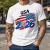 Футболка Чемпионата мира 2026 США, Футболка с американским флагом, Футболка для фаната футбола США, Футболка Чемпионата мира по футболу 2026, Подарок для футбольного фаната, Патриотическая спортивная футболка