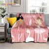 Мечтательная балерина, фея, лебедь, единорог, мультяшное одеяло, мягкий плед для дома, спальни, кровати, дивана, пикника, путешествий, для детей