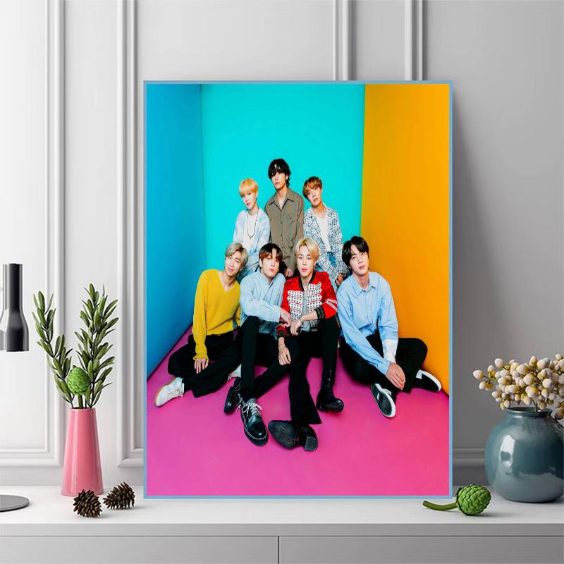 Kpop Group 100% Round Full Drill 5D DIY Diamond Painting Embroidery Cross Stitch Rhinestone Décor