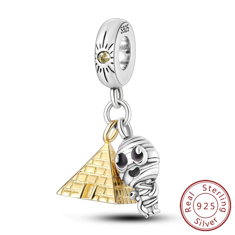 Оригинальные Шармы Бусины Медь Золотой Бант Леопард Кошка Собака Подсолнух Бусины Подходят для Подвески Браслет Женские Ювелирные Изделия Подарок