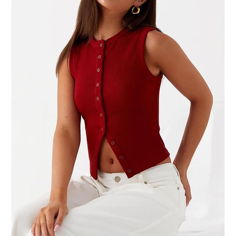 Женский повседневный жилет Wind Versatile Simple Tops Женский Новый Темперамент Однотонный Тонкий Женская Одежда