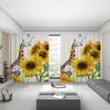 New Swan Cherry Blossom Sunflower Flower High Blackout Curtain Girls Bedroom Space Living Room Thick Shading Curtain Modern Style Drapes