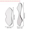 Инструмент для скребкового массажа лица, подтягивающий мышцы, расслабляющий, обезболивающий, для головы, шеи и спины, из нержавеющей стали, доска Гуа Ша, массажер