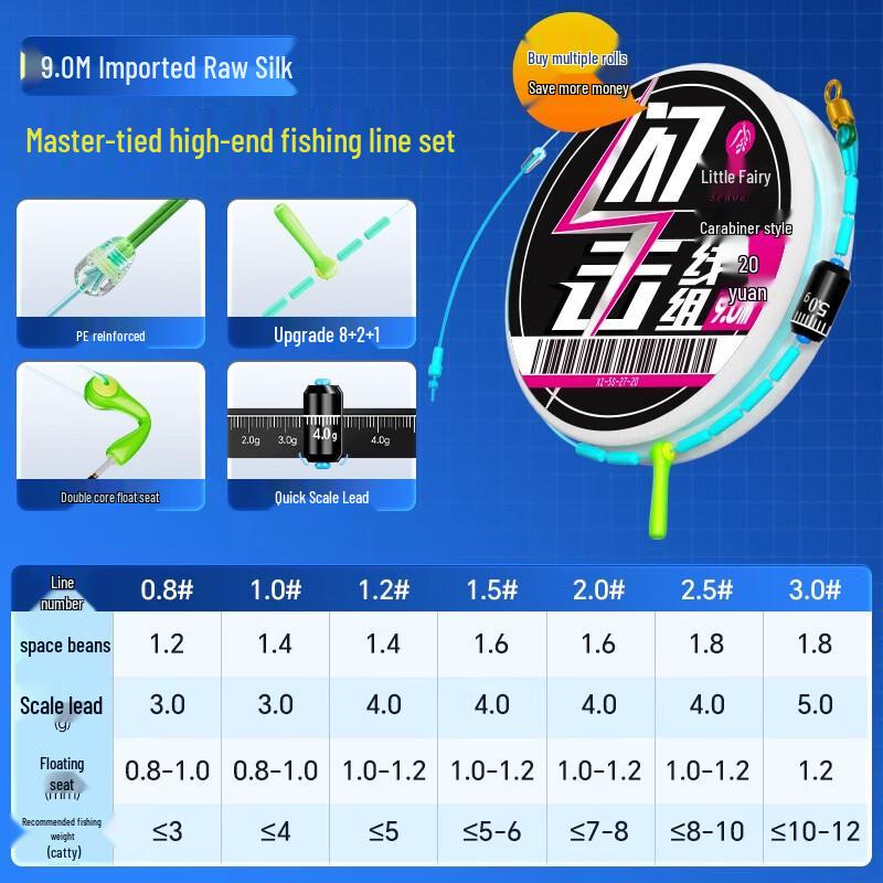 Набор лески Xiaofengxian Strong Pull из нейлона и ПЭ