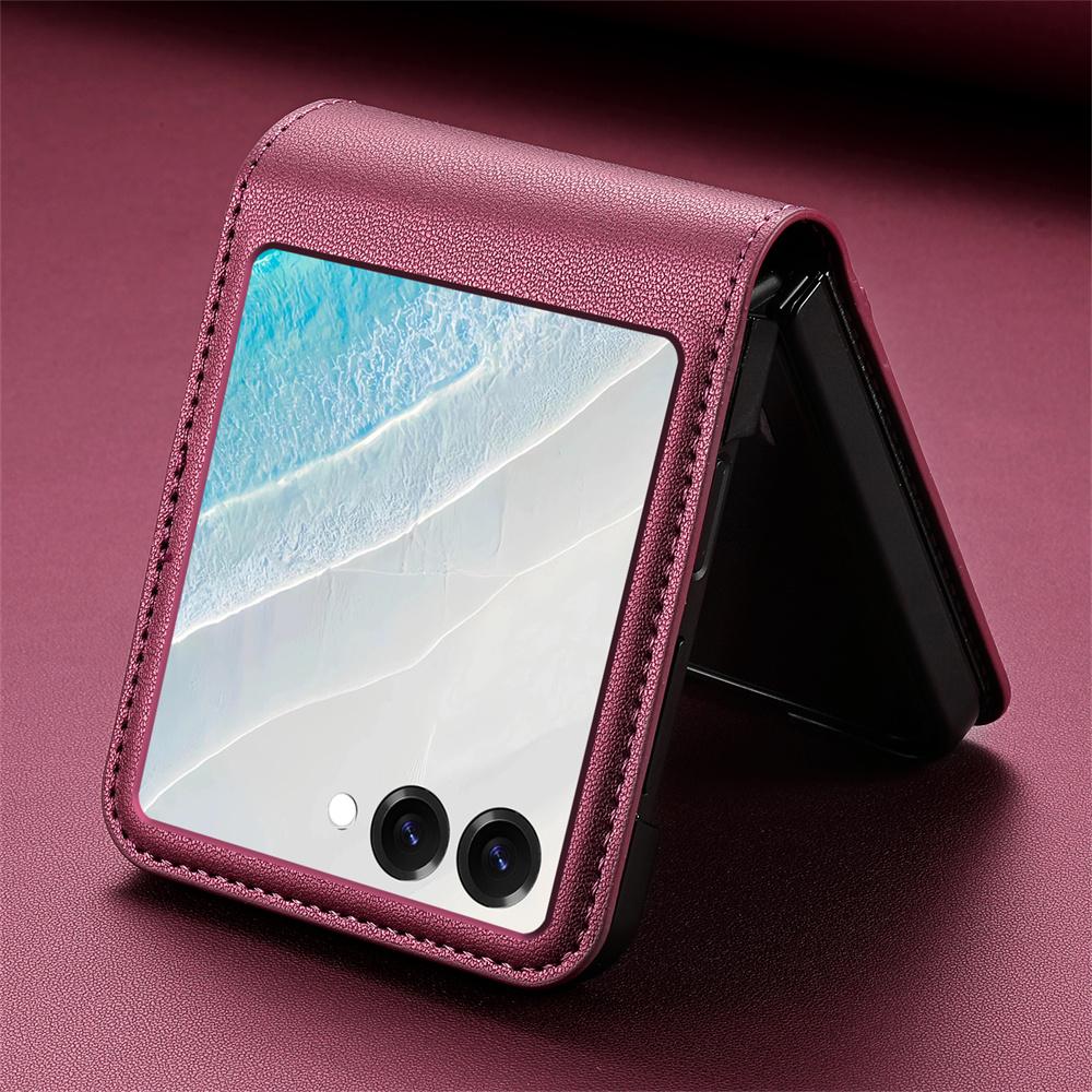 Для Samsung Galaxy Z Flip7 FE 2025 Чехол-книжка из кожи Кошелек для карт Чехол для Samsung Z Flip 7 Galaxy ZFlip 6 5 4 3 Магнитная крышка