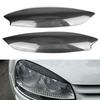 Car Headlights Eyebrow Eyelids Cover Carbon Fiber Sticker Decorative Accessories For VW GOLF 5 MK5  Volkswagen Golf5 2005-2007