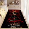 Fantasy TV Area Rug, Targaryen Dragon Blood Choice Quote Print, Game of Thrones Fan Bedroom Decor, Non-Slip Mat