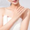 Tancise Classic 925 Sterling Silver  Zircon Ring Ladies Jewelry Wedding Promise Party Gift