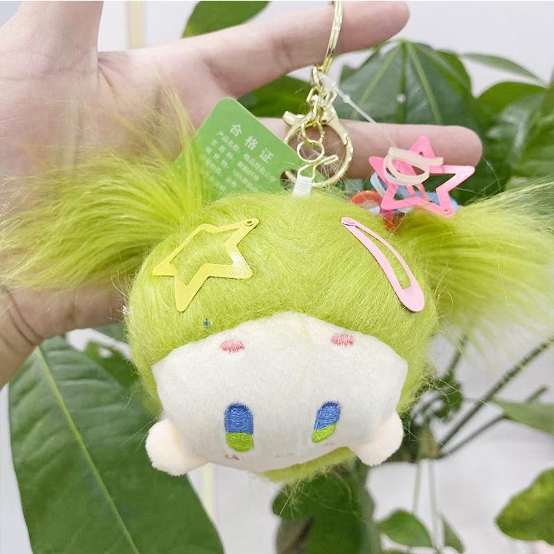 Cute Plush Hanging Doll Keychain Wholesale Stuffed Toy With Fluffy Bunny Ears Perfect Birthday Gift Characters)