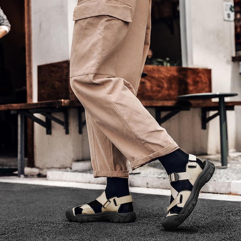 Summer Men's Casual Soft Sandals Comfortable Breathable Men's Walking Shoes Roman Non-slip Outdoor Beach Sandals Sneakers