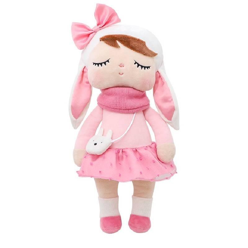 Adorable Metoo Plush Girl Doll Soft Short Plush Stuffed Toy With Pp Cotton Filling Cute Bag Pendant For Kids And Collectors