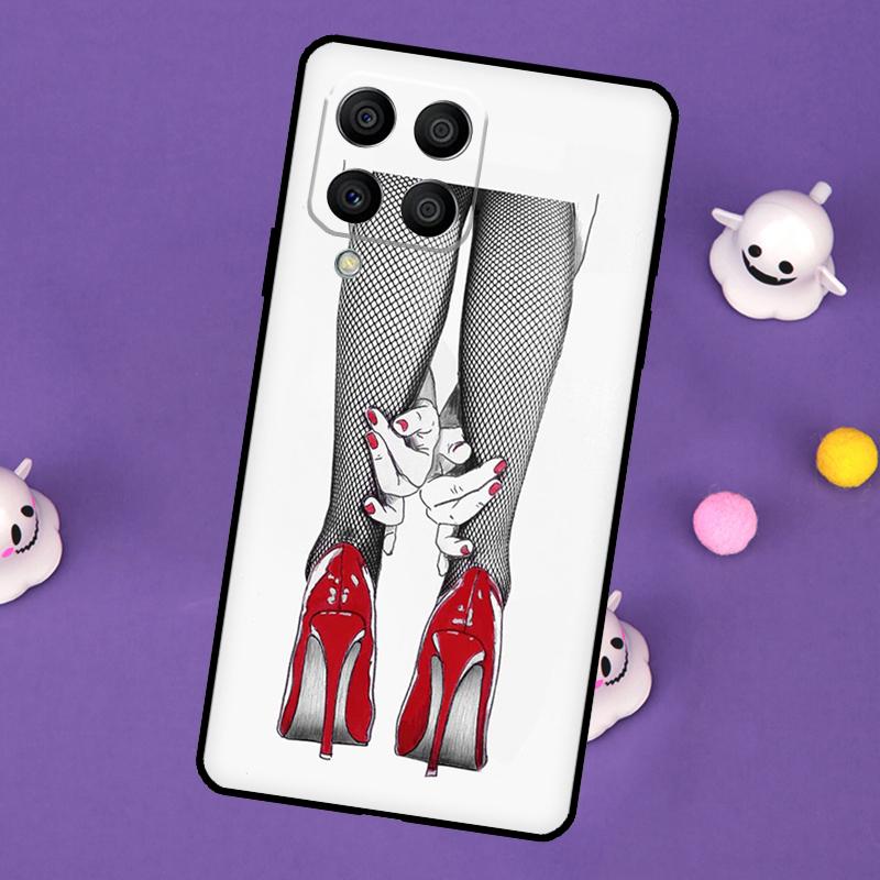 Модный чехол с высоким каблуком для Samsung Galaxy M32 M52 M12 M13 M33 M23 M53 M15 M55 M31 M51 M14 M34 M54 M20