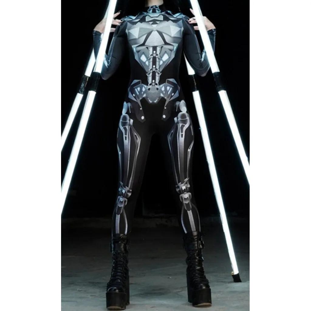 3D цифровая печать сценические костюмы для взрослых Хэллоуин мероприятия карнавал тематическая вечеринка косплей костюм ролевые игры комбинезон