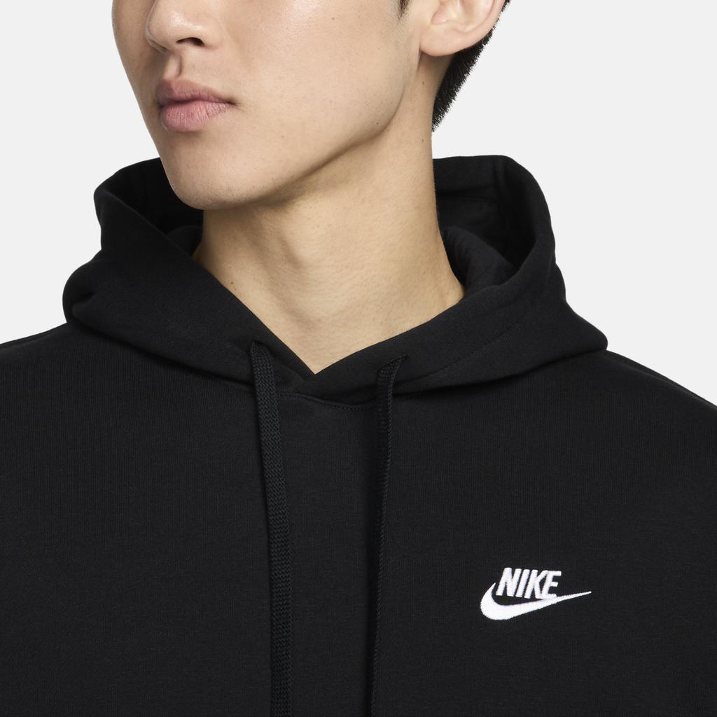 Nike Пуловер с капюшоном, трикотажные штаны с завязками, повседневный спортивный комплект, мужские комплекты, черный цвет BV2655-010+BV2763-010