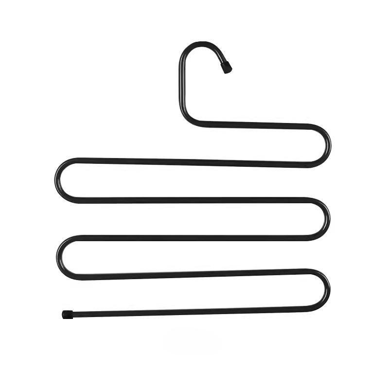 Многослойная S-образная вешалка для брюк, многофункциональная вешалка для брюк, вешалка для шарфов, утюг, пластик, волшебная вешалка для брюк, вешалка для брюк