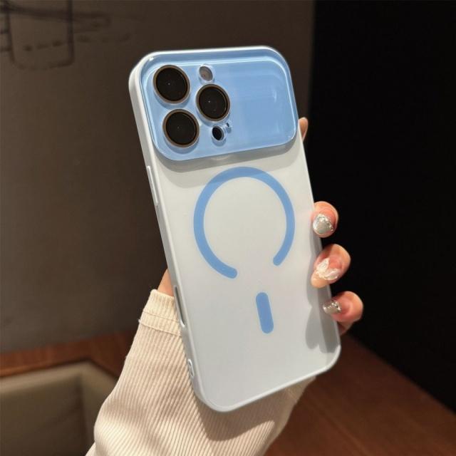 For For Iphone 16 Pro Max   Magnetic Soft Silicone Frame Phone Case For For Iphone 12 13 14 15 17 Air Lens Protective Cover