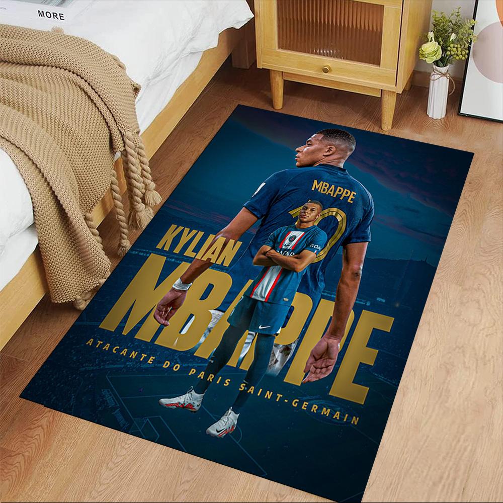 Star Player Kylian Mbappé Carpet Suitable for Bedrooms Outdoor Kitchen Dining Room Anti-slip Rug Office home decor Perfect Birthday Christmas Gift Ide