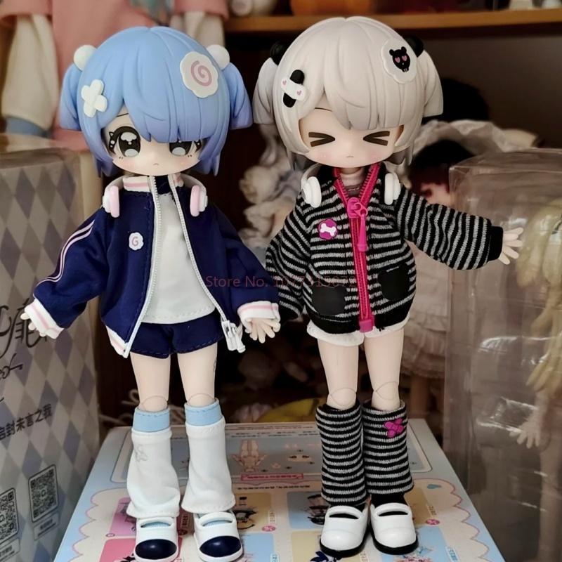 Genuine Unveiled Door Little Key Artbook Series 1/12 Bjd Mjd Blind Box Anime Figurine Articulated Ornament Gift