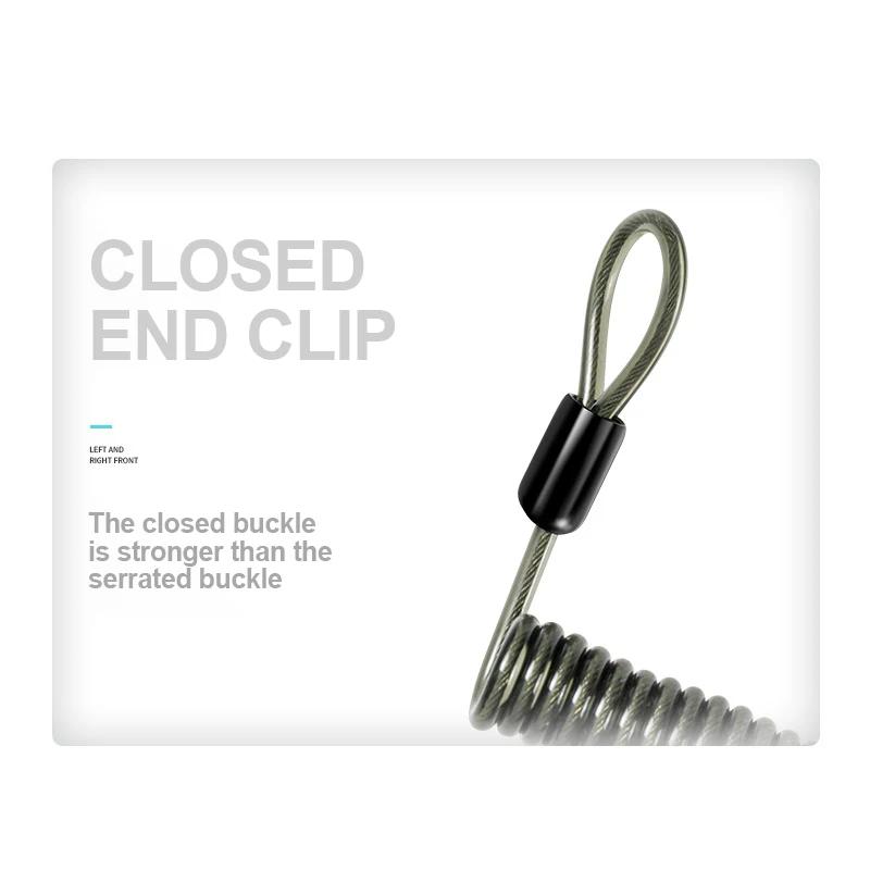 Прочный шнурок с защитой от потери 1/1,2/1,5/2,0 м, телескопический эластичный удерживающий трос, страховочный пружинный шнур, веревка для ключей, цепочка, аксессуары