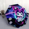 1pc Cute Cartoon Character Automatic Folding Umbrella with Skull Design - Portable 3-Fold Outdoor for Fans, Travelers, Everyday Use, Festive Gift.H098