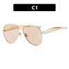 New Retro Women Sunglasses Metal Frame Toad Sun Glasses Men Outdoor Sunshade Eyewear Uv400 Luxury Brand Design Eyeglass