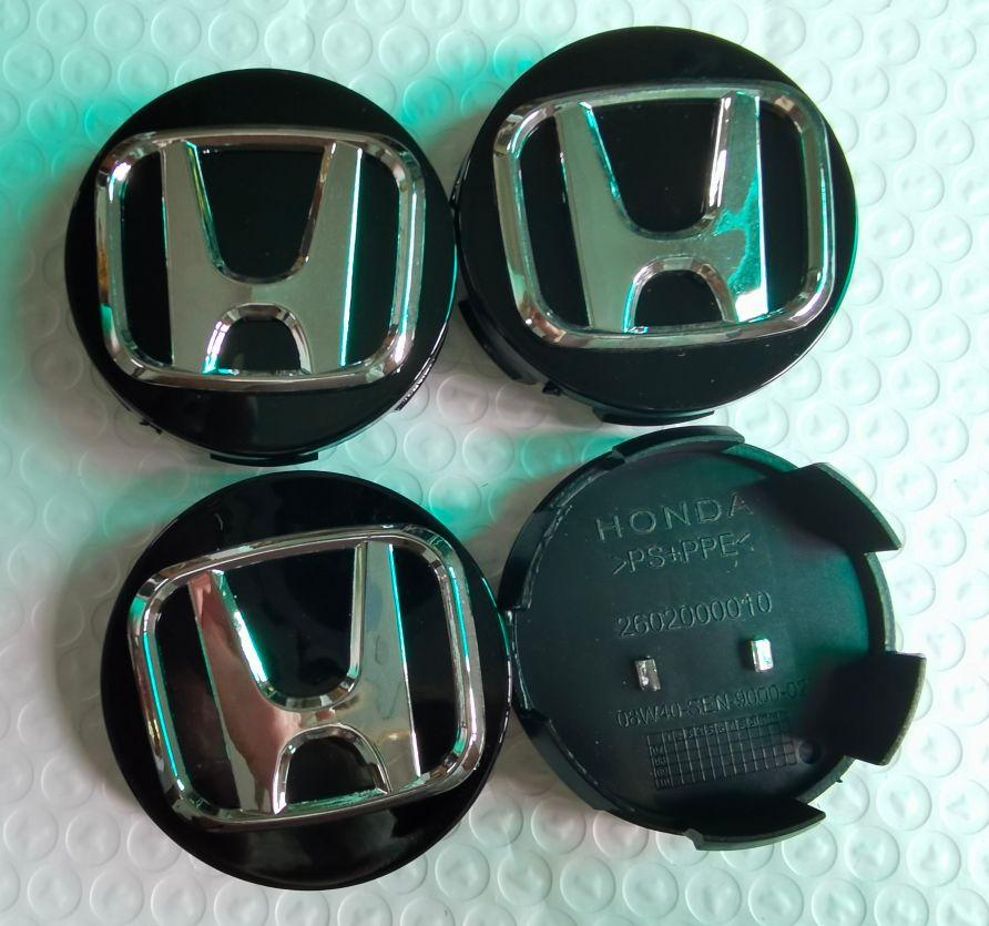 ASZ2 4pcs 62mm Wheel Center Cap Logo Hub Cover Badge Emblem for Honda Civic City Accord Odyssey Spirior CRV HR-V Jazz CBR HRV Set 4