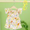 2024 White Duckling Flying Sleeve Skirt New Cute Pet Spring and Summer Clothes Teddy Bixiong Bomei Casual Clothing