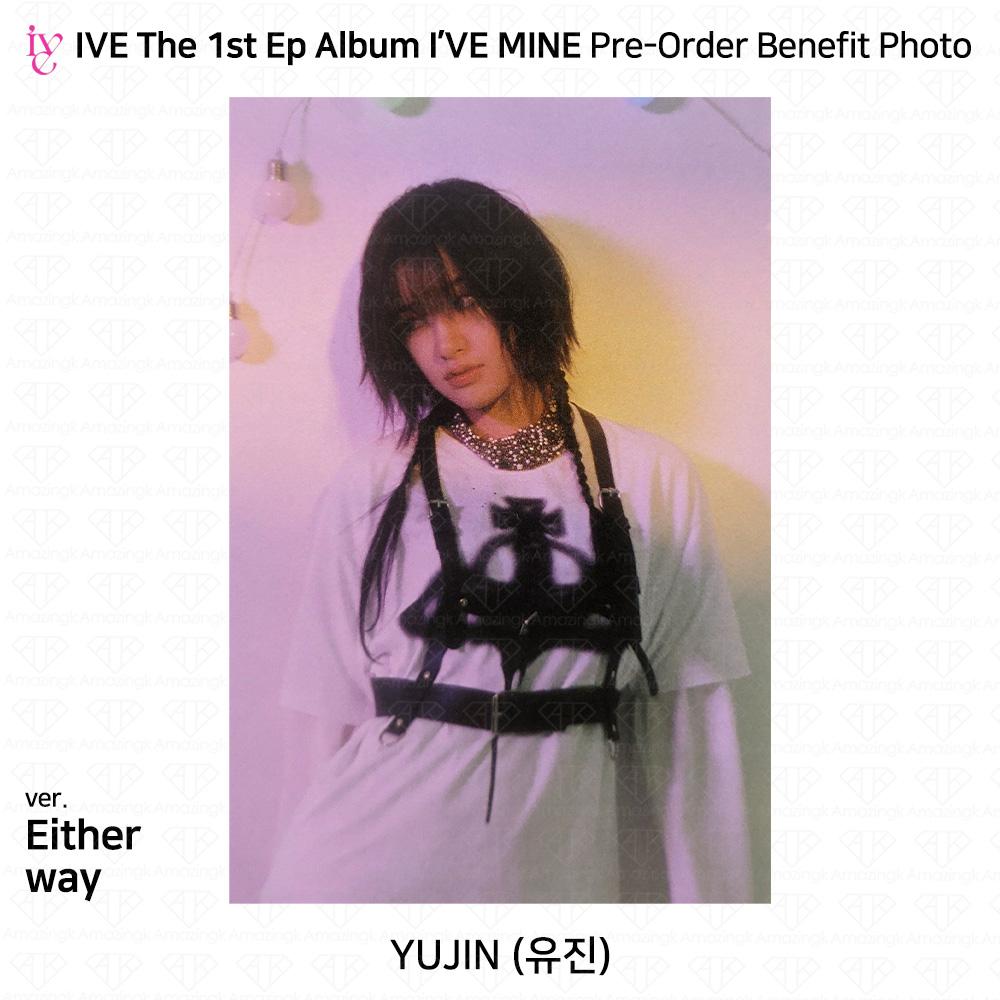 IVE Официальное фото первого EP I'VE MINE, стикер Polaroid, сложенный постер KPOP
