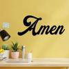 Amen Metal Word Sign Wall Art Decor Décoratif Accent Metal Art Wall Sign, Hanging Wall Art, Home Decor, Wall Decor Wall Hanging