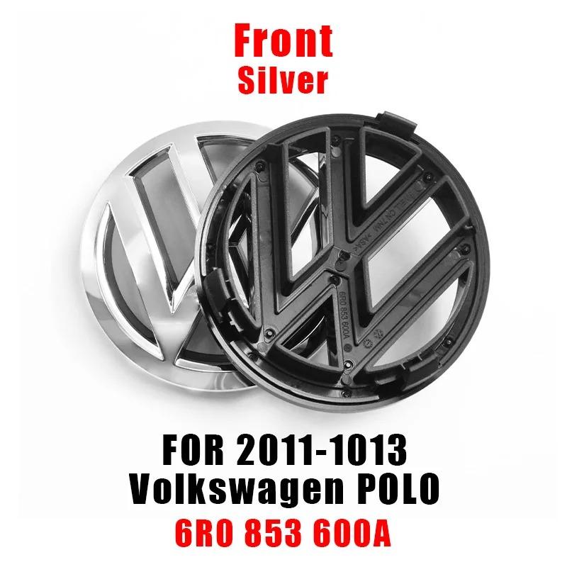 RUN1 Volkswagen 120mm 110mm Car Emblem Logo Hood Front And Rear Tail Mark Rear Badge 6R0853600A Accessory For VW Polo 2011 2012 2013