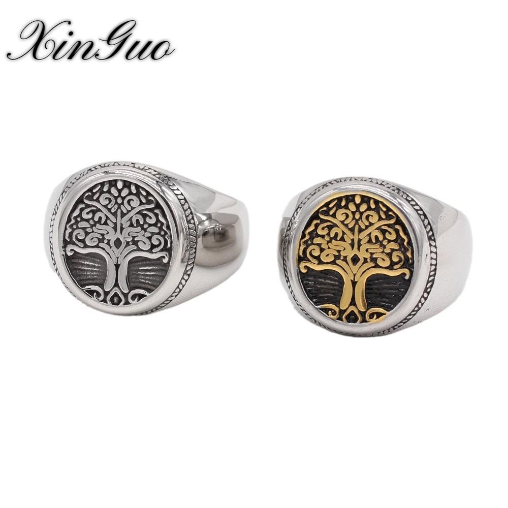 Винтажное титановое кольцо «Рождественская елка» «Древо жизни»