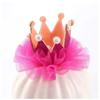 Baby Girl Mesh Crown Lace Pearl Hairpin Princess Sweet Cute Shiny Hair Clips Fashion Headwear Colorful Crown Kids Accessories