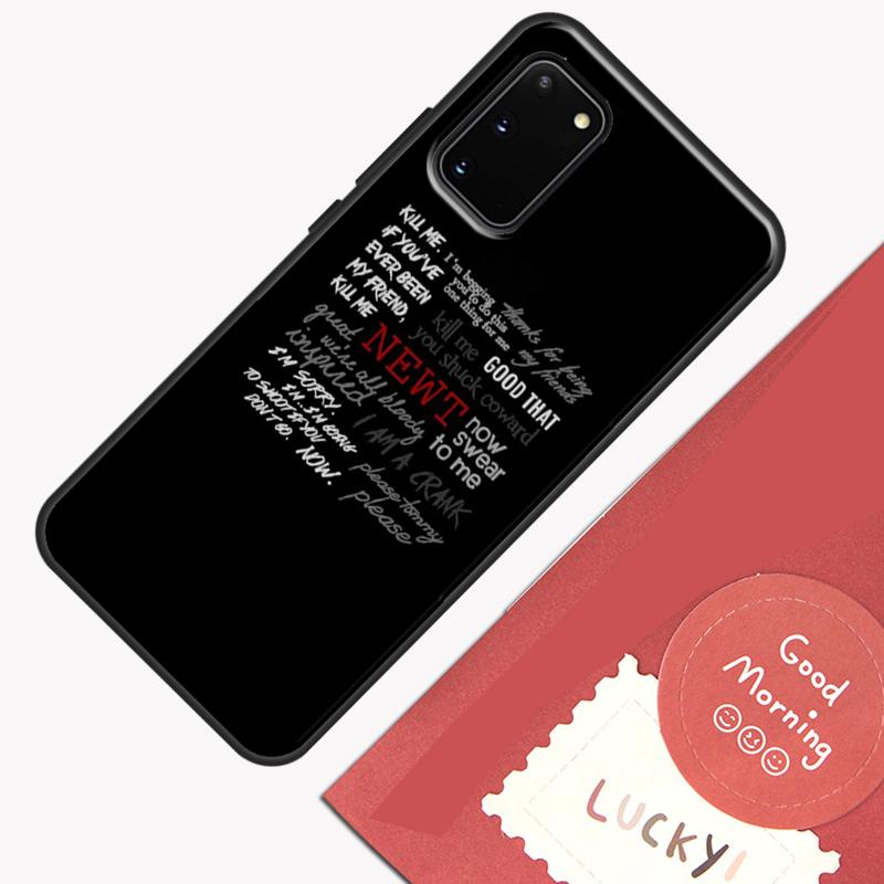 Чехол для телефона 'Бегущий в лабиринте' Цитаты Для Samsung Galaxy S23 S26 Ultra S20 S21 S22 S24 S25 Plus S10 S25 FE Защитная крышка