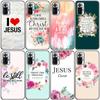 Силиконовый чехол для телефона «Библия Иисус Христос» с христианским христианством для Xiaomi Redmi Note 11 10 9 8 Pro 11T 10T 10S 9S 8T 9 9A 9C 9T, черный чехол