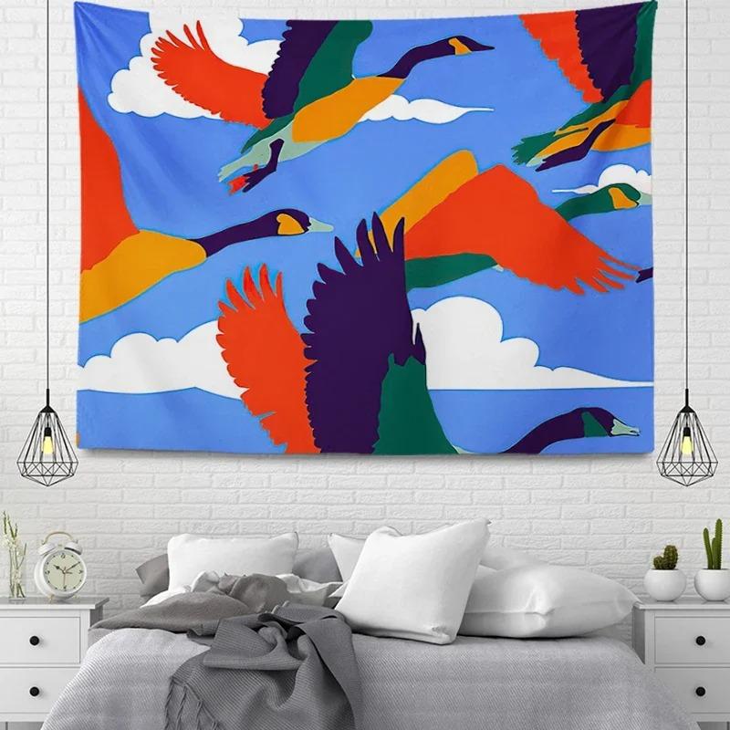 Простой узор Растение Декоративный гобелен Дом Стена Гостиная Офис Декоративный гобелен