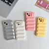 Милый чехол-пуховик с волнами для IPhone XS X XR 7 8 Plus 11 12 13 14 15 Pro Max 16 16E Мягкий ударопрочный защитный чехол
