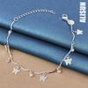 925 Sterling Silver Butterfly AAA Zircon Bracelet Fashionable Wedding Jewelry