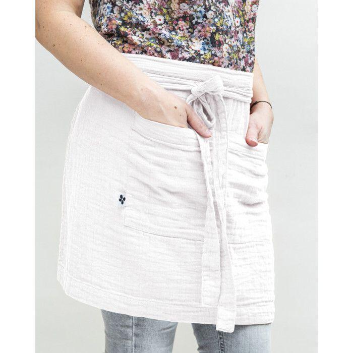Tablier de Chef "Gaïa" 45 x 80 cm "Gaze de Coton" - Gaïa Chantilly