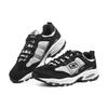 Skechers Vigor Ткань Искусственная кожа Классические Универсальные Низкие Папины кроссовки Мужские кроссовки Черный Белый 51241-BKW