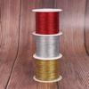20 метров 1 мм Золотой Серебряный Красный Нескользящий Шнур для Одежды Бирка Леска Шнур для Изготовления Ожерелий и Браслетов DIY Веревка Нить