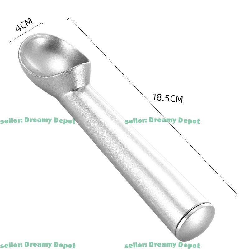 Creative Ice Cream Scoop Self Melting Viral Dessert Spoon for Home Use Watermelon Fruit Baller Easy Scooping