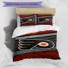 Flyers Hockey Team Design Bed Bedding Set 1 Duvet Cover + 2 Pillowcases Soft Breathable Household Bed Linens