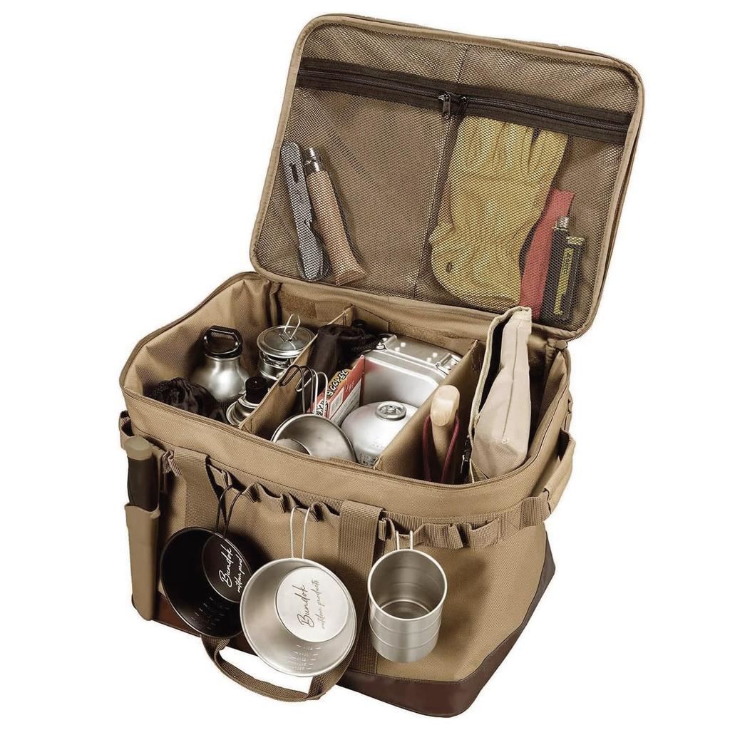 BUNDOK Кейс для хранения снаряжения для кемпинга, мягкий, коричневый, стандартный BD-911