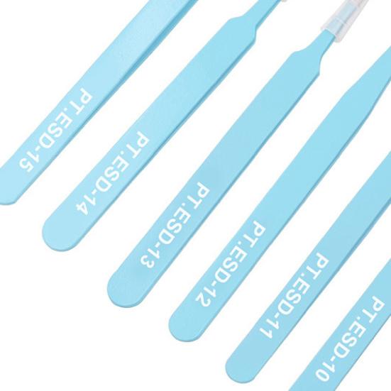 6 шт., высокопрочные пинцеты с различными характеристиками, антистатические антистатические ESD пинцеты для электронного ремонта, инструмент для обслуживания