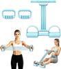 Detachable multi-functional resistance band with 8 elastic tubes, suitable for weight loss and full-body shaping training
