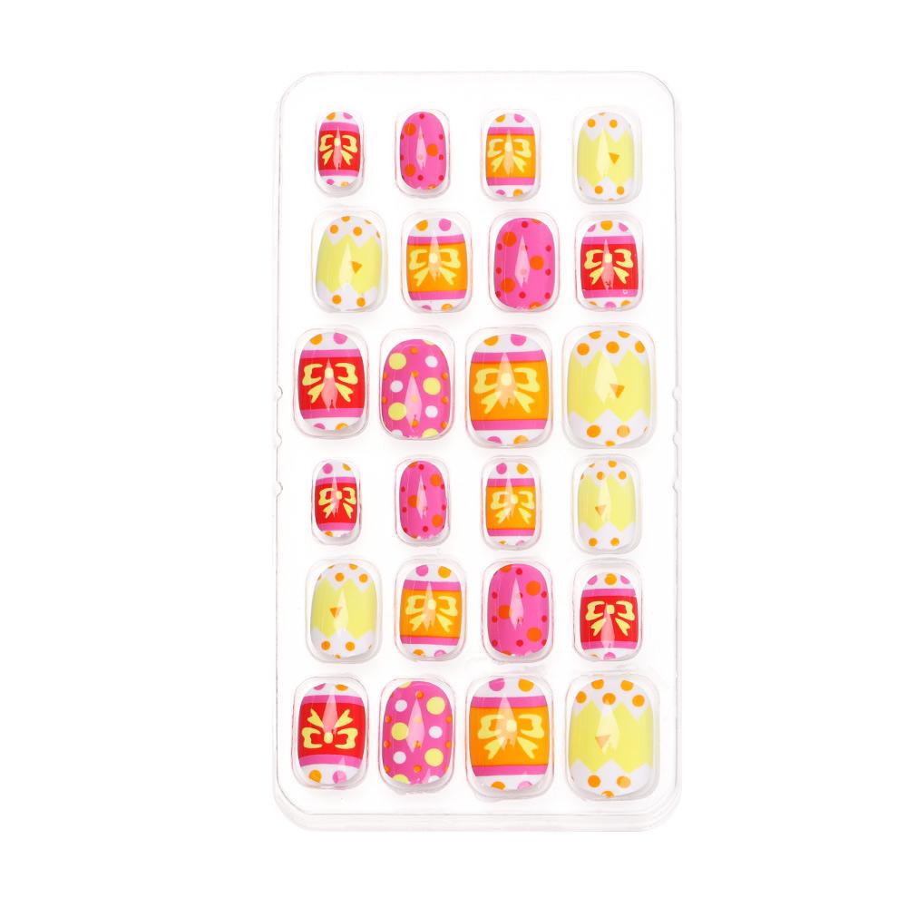 Детский искусственный маникюрный инструмент, пресс для ногтей, детские накладные ногти, накладные ногти, носимые кончики ногтей